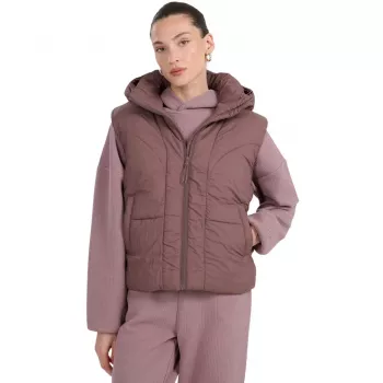 Casaco acolchoado 4F mulher castanho-escuro F299 tamanho M