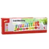 LEAN TOYS quadro de aprendizagem em madeira para ordenar – aprender matemática com frutas e números, 85 peças, brinquedo Montessori para crianças a partir dos 3 anos