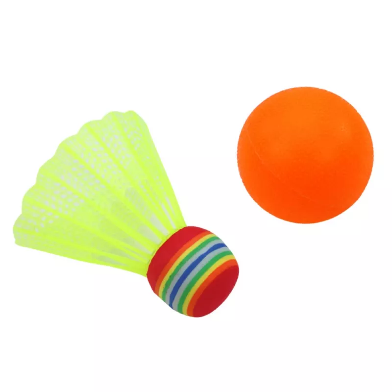 LEAN TOYS raquetes de badminton para crianças animais amarelo rosa