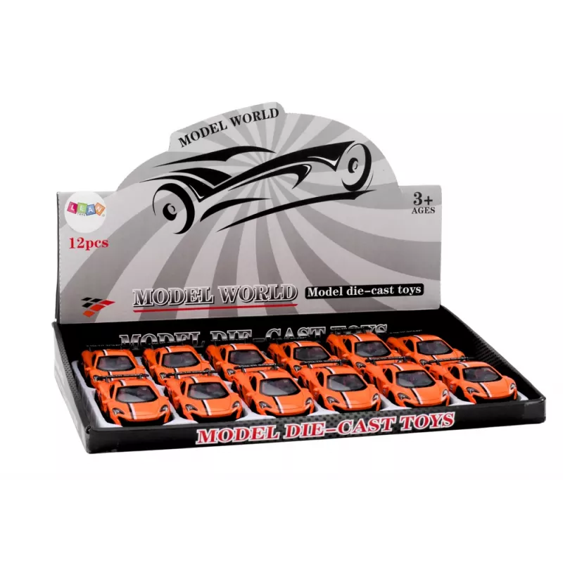 LEAN TOYS carro desportivo 1:32 fricção laranja