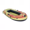SUNCLUB Tropicana 200 barco insuflável – barco insuflável para 1 pessoa com fundo insuflável, azul/amarelo, PVC