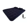 AVENLI XXL conjunto de colchão de ar insuflável 203x183x22 cm queensize com bomba de pé e kit de reparação
