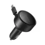 Carregador de automóvel USB-C retrátil ORICO FC-60-2C 60W - Preto