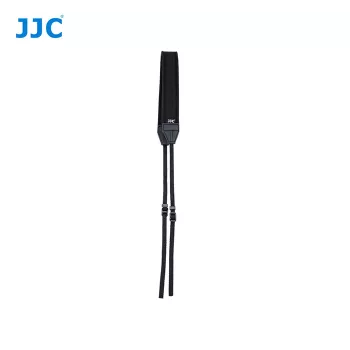 Correia de pescoço em neoprene JJC para câmara, ajustável, Preto