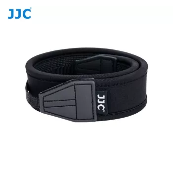 Correia de pescoço em neoprene JJC para câmara, ajustável, Preto