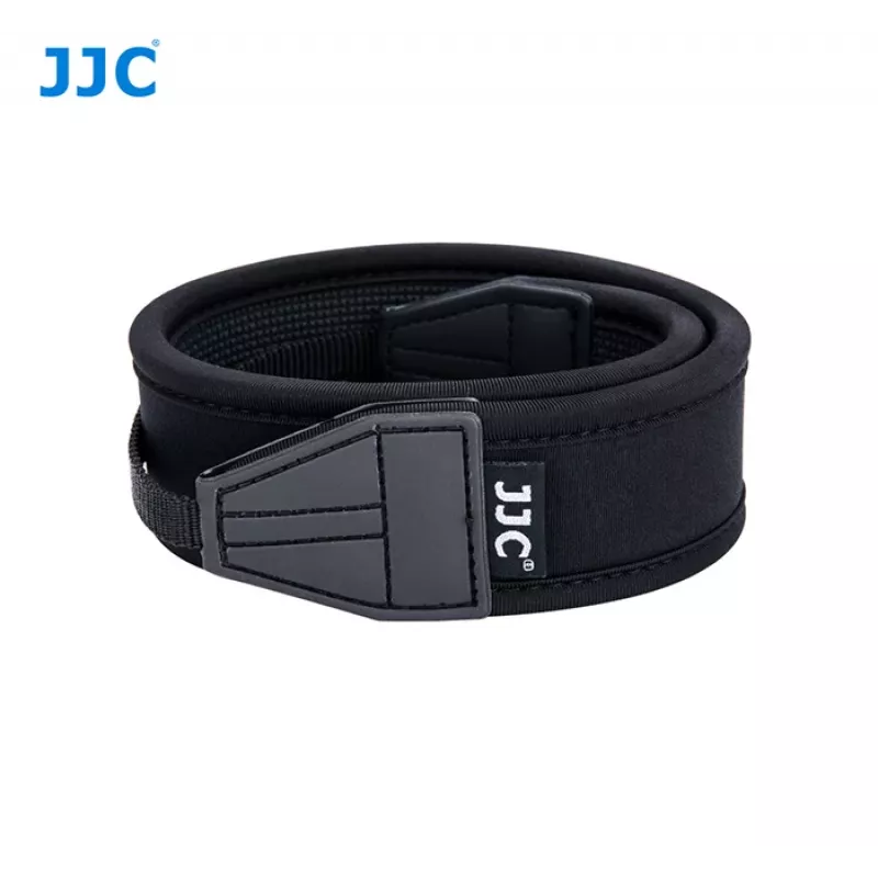 Correia de pescoço em neoprene JJC para câmara, ajustável, Preto