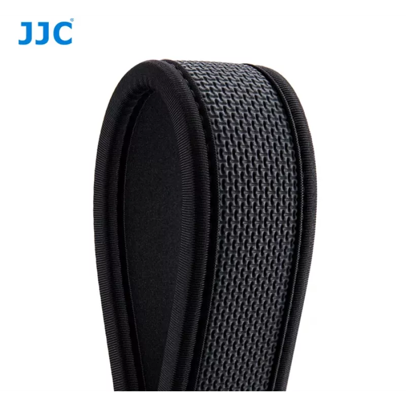 Correia de pescoço em neoprene JJC para câmara, ajustável, Preto