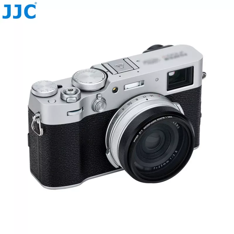 Anel adaptador de filtro JJC AR-X100 49 mm de substituição para Fujifilm X100VI X100V X100F X100T X100S X100 X70