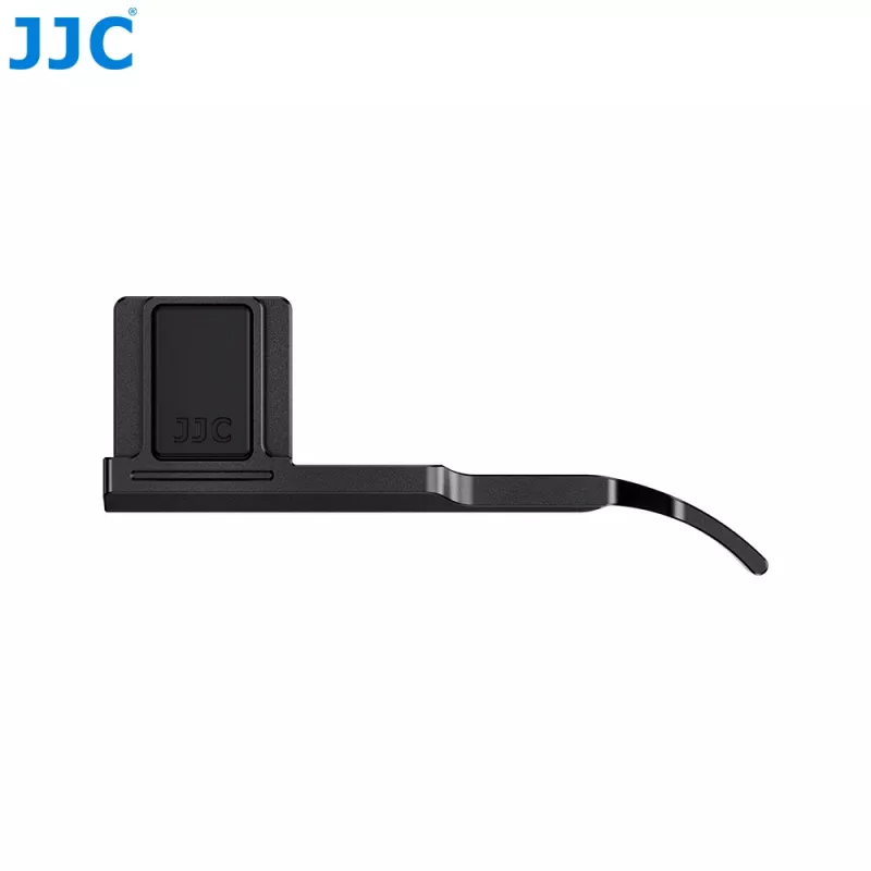 Apoio de polegar JJC para câmara Fujifilm X-M5 – Reforço de punho em liga de alumínio com montagem em sapata de flash, Preto