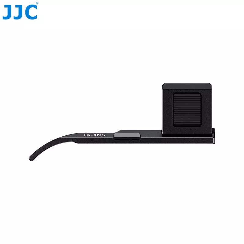 Apoio de polegar JJC para câmara Fujifilm X-M5 – Reforço de punho em liga de alumínio com montagem em sapata de flash, Preto