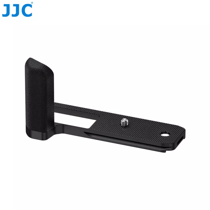 JJC HG-GFX100RF punho metálico preto para Fujifilm GFX100RF / GFX100S / GFX100 II com placa Arca-Swiss