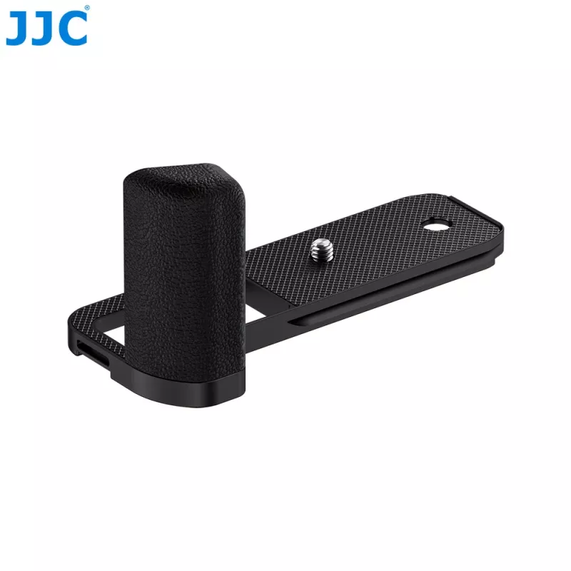 JJC HG-GFX100RF punho metálico preto para Fujifilm GFX100RF / GFX100S / GFX100 II com placa Arca-Swiss