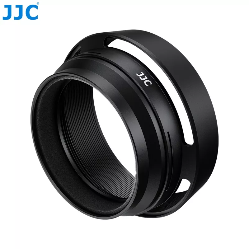 JJC LH-JXHALF Para-sol com anel adaptador de filtro de 37 mm para Fujifilm X Half, Preto