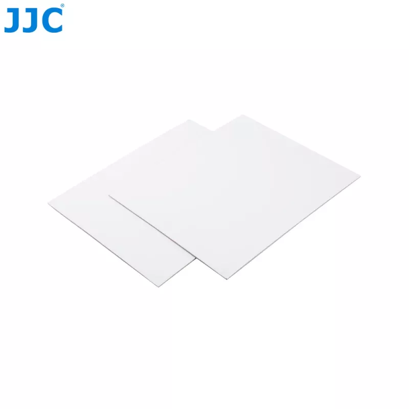 JJC Série GC conjunto de cartões de calibração fotográfica 2 em 1 – cartão cinzento 18% e cartão de balanço de brancos, 20 x 25 cm, plástico resistente, com alça de transporte
