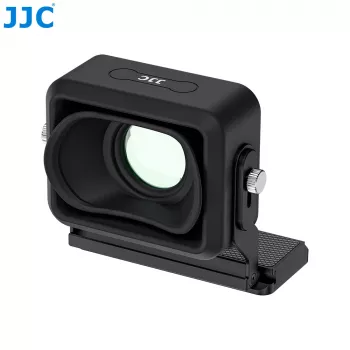 JJC LVF-BF lupa de visor LCD 3x para Sigma fp / fp L com placa de libertação rápida Arca-Swiss e compatibilidade com Peak Design Capture Clip V3 (preto)