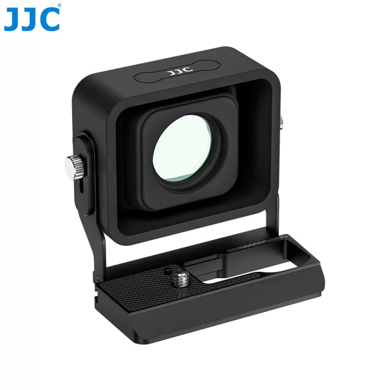 JJC LVF-BF lupa de visor LCD 3x para Sigma fp / fp L com placa de libertação rápida Arca-Swiss e compatibilidade com Peak Design Capture Clip V3 (preto)