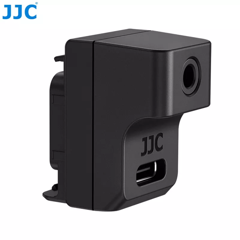 JJC adaptador de áudio para Insta360 Ace Pro 2 para microfone de 3,5 mm + carregador / AD-ACEP2