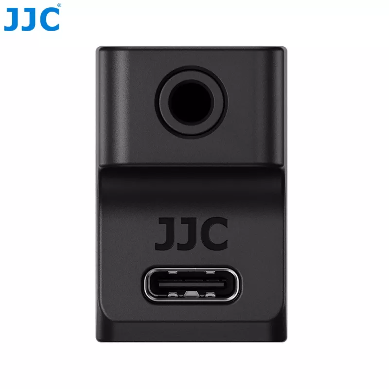 JJC adaptador de áudio para Insta360 Ace Pro 2 para microfone de 3,5 mm + carregador / AD-ACEP2