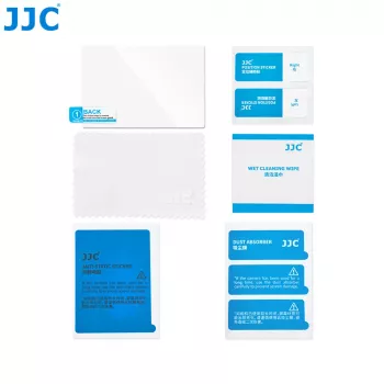 JJC GSP-XE5 protetor de ecrã em vidro temperado para LCD Fujifilm X-E5 - dureza 9H, 0,3 mm, cantos arredondados 2,5D, revestimento oleofóbico, aplicação sem bolhas
