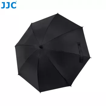 JJC guarda-chuva para câmara com suporte Super-Clamp, abertura de maxilas de 63 mm, rosca de 1/4 de polegada e 3/8 de polegada, preto