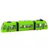 LEAN TOYS elétrico da cidade metro com portas, luz e som, verde 1:16
