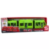 LEAN TOYS elétrico da cidade metro com portas, luz e som, verde 1:16
