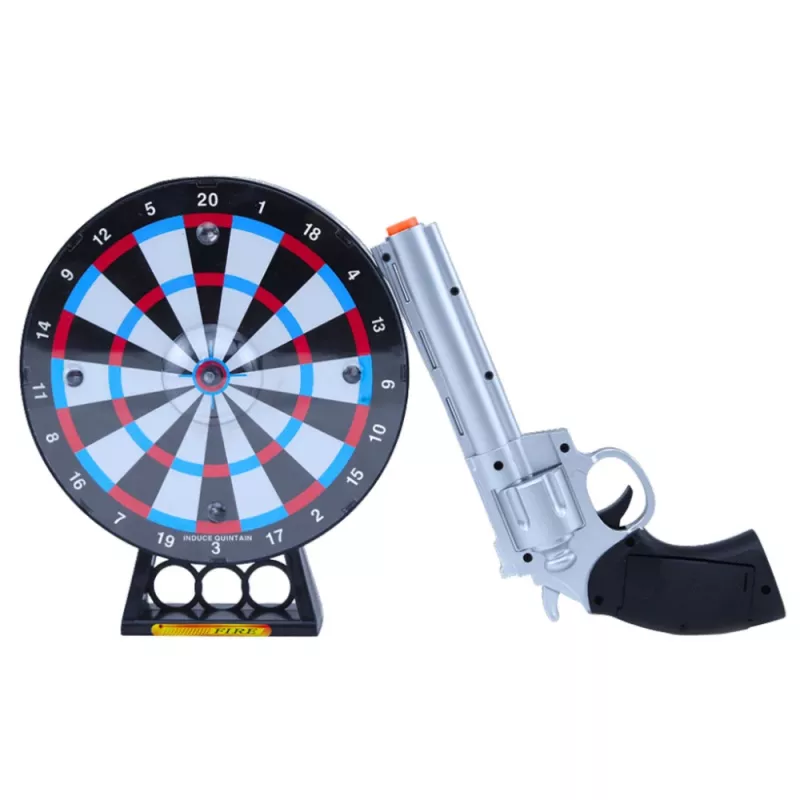 LEAN TOYS conjunto de pistolas revólver laser com jogo de tiro ao alvo, luzes e sons