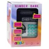 LEAN TOYS mealheiro cofre ATM com luz, som e código PIN – preto