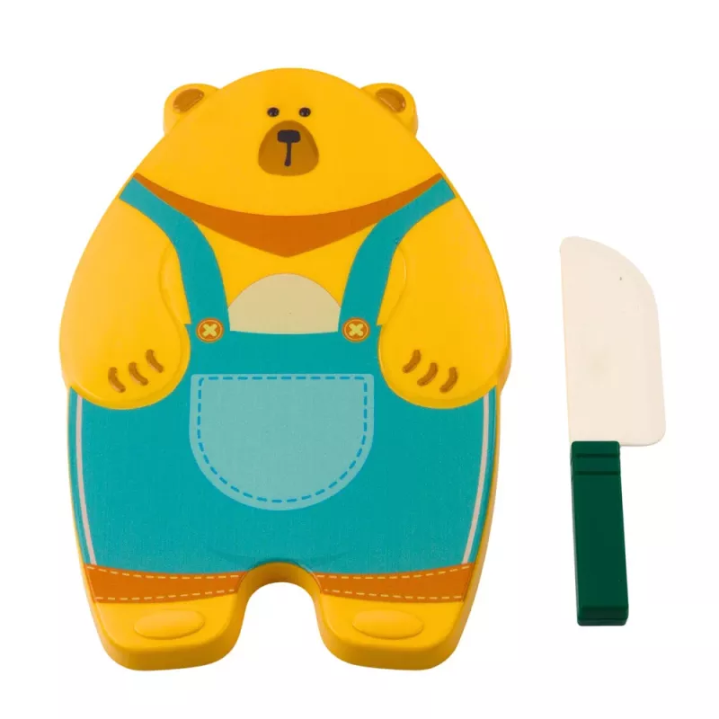 LEAN TOYS conjunto de corte de frutas com tábua e faca, acessório educativo para crianças