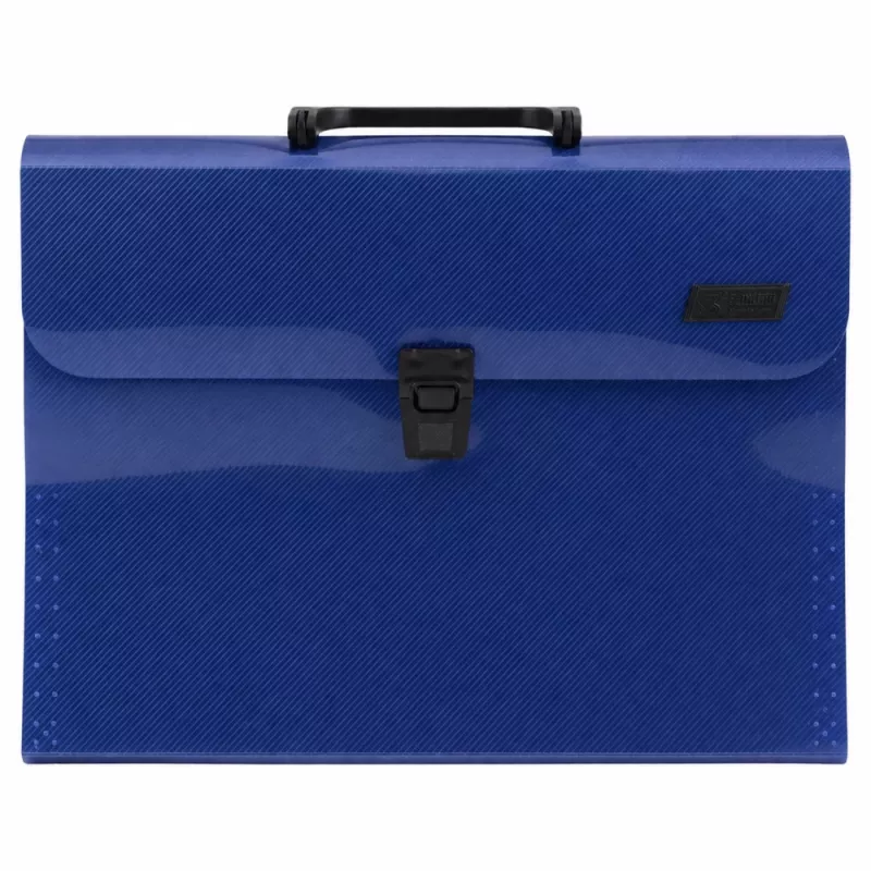 LEAN organizador acordeão para documentos, 13 divisórias, azul, A4