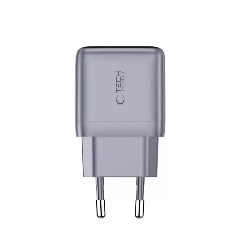TECH-PROTECT POWERVISION NC45W-GAN carregador de parede 1 porta PD 45 W cinzento-escuro