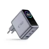 TECH-PROTECT PowerVision NC100W GaN carregador de parede 100 W 3 portas USB-C PD e USB-A QC3.0 - cinzento-escuro