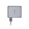 TECH-PROTECT PowerVision NC100W GaN carregador de parede 100 W 3 portas USB-C PD e USB-A QC3.0 - cinzento-escuro