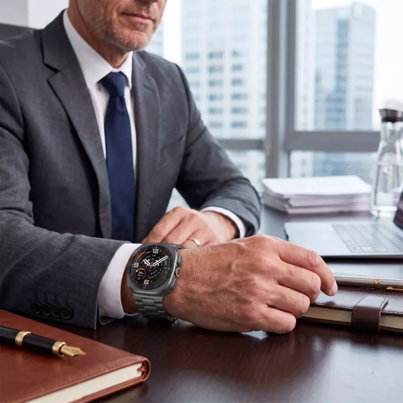 TECH-PROTECT pulseira de aço inoxidável para Samsung Galaxy Watch Ultra 1/2 47 mm preto
