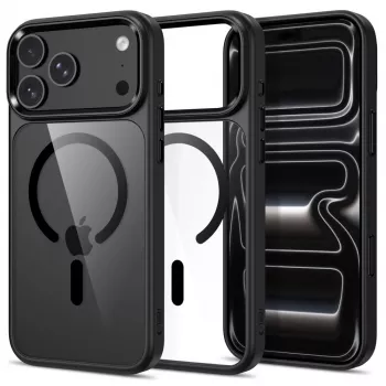 Tech-Protect Magmat capa MagSafe para iPhone 17 Pro / 18 Pro preto/transparente