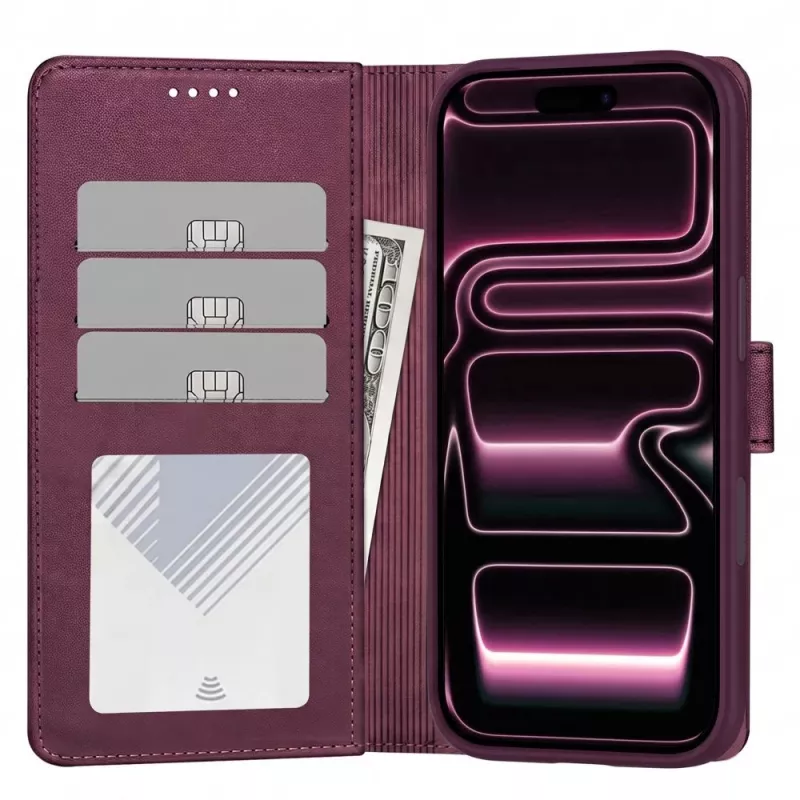 TECH-PROTECT MagSafe carteira capa para iPhone 17 Pro / 18 Pro, amora