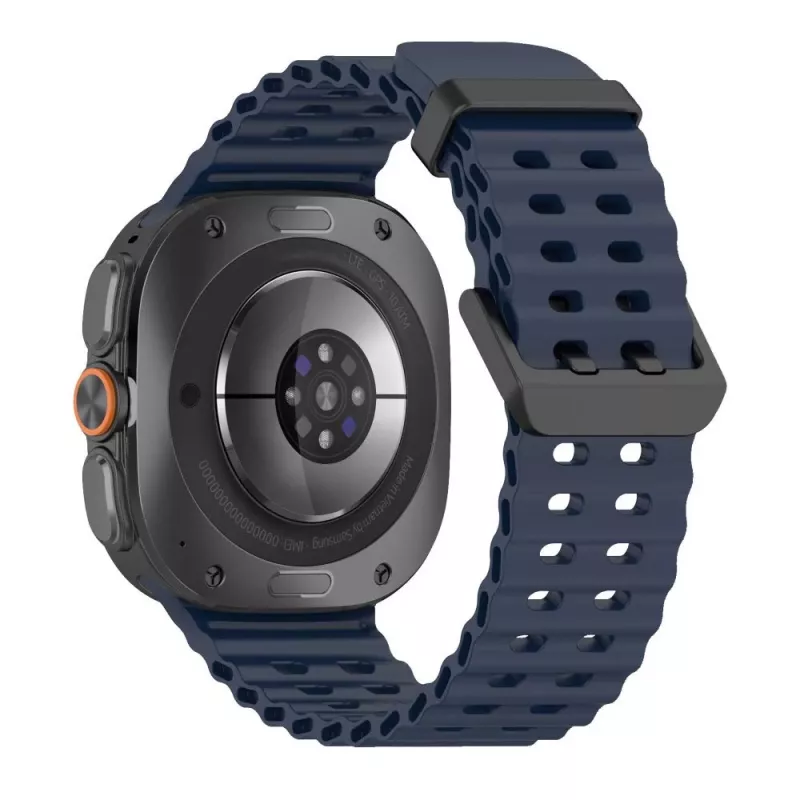 Tech-Protect Iconband Pro Bracelete de silicone para Samsung Galaxy Watch Ultra 1/2 47mm Azul