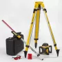 STABILA LAR 160 Conjunto de laser rotativo de 5 peças com recetor, tripé, mira e mala