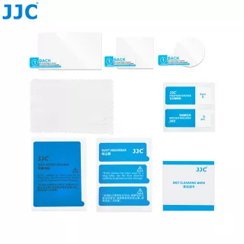 JJC Conjunto de vidro temperado para ecrã e lente para DJI Osmo Action 6 (pack de 3)