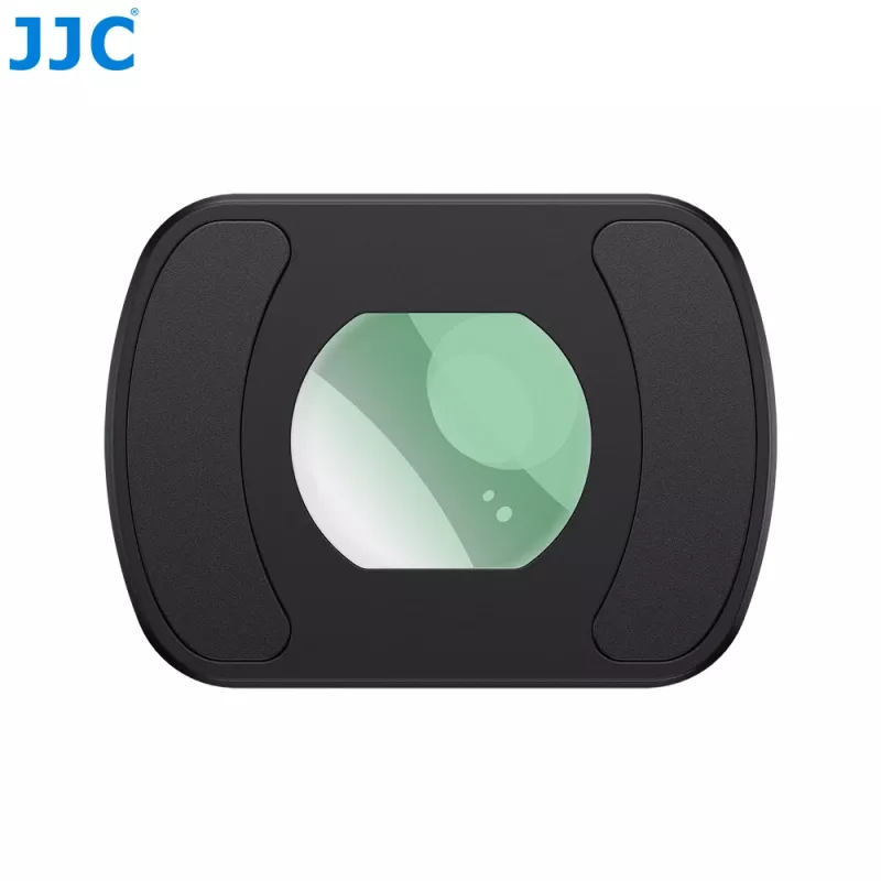 JJC Objetiva grande angular 0,72x para DJI Osmo Pocket 3 / 4, suporte magnético, vidro ótico multicamadas, Preto