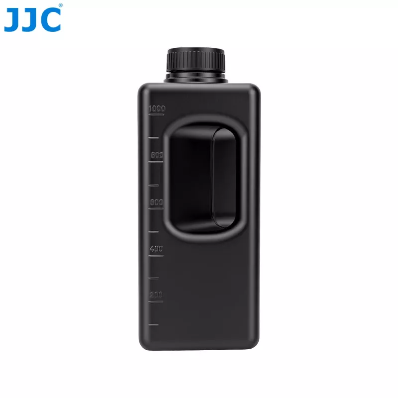 JJC Pack de 3 frascos de armazenamento de produtos químicos HDPE de 1L para fotografia em câmara escura