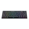 Redragon K632 Horus Mini Teclado mecânico gaming de 61 teclas Low Profile, switch vermelho, RGB, Preto