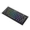 Redragon K632 Horus Mini Teclado mecânico gaming de 61 teclas Low Profile, switch vermelho, RGB, Preto