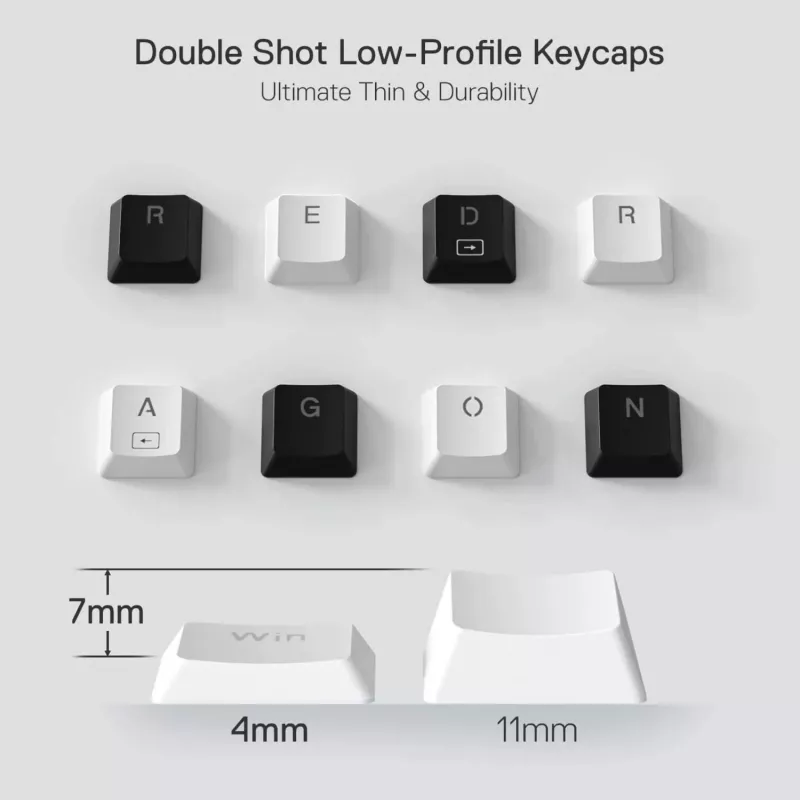 Redragon K632 HORUS Teclado gaming com fio 60% RGB - Branco