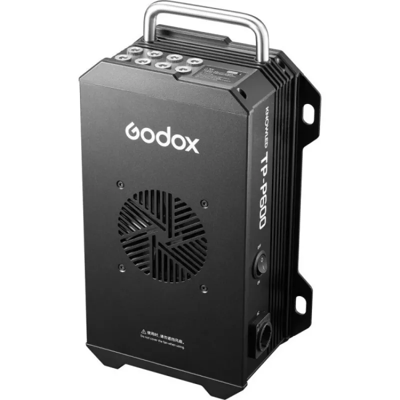 Mala de carregamento Godox TP-P600KIT para 8 lâmpadas tubulares LED RGBWW da série TP com rodas e puxador extensível