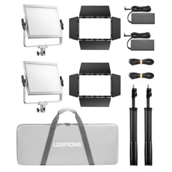 Kit 2x painel LED RGB Godox Litemons LP400R