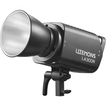 Lâmpada LED RGB Godox Litemons LA300R preta com saco