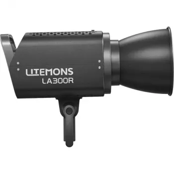 Lâmpada LED RGB Godox Litemons LA300R preta com saco