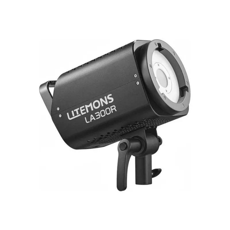 Lâmpada LED RGB Godox Litemons LA300R preta com saco