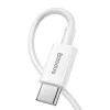 Cabo Baseus Superior Series USB-C para Lightning 0,25 m branco, carregamento rápido PD 20W e sincronização de dados